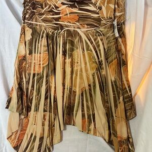 Floral Asymmetrical 3X Women's Skirt